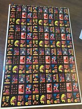 Donkey Kong: Topps sticker cards; Nintendo of America (1982) Uncut Sheet 43x29 picture