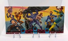 Marvel 1994 Fleer Ultra X-Men Team Triptych Sabretooth Rogue Beast Blue Team LP picture