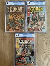 CONAN THE BARBARIAN #1 #2 #3 ~ Origin & 1st app . CGC 3.5 6.5 & 4.0 1970 picture