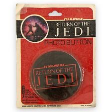 VTG 1983 Star Wars Return of The Jedi Photo Button Pin Pinback NOS picture