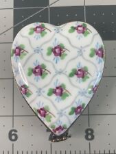 Vintage Limoges Heart Shaped Trinket Box picture