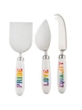 Thirstystone Rainbow Pride Sentiments Cheese Tool Set/3 New In Box picture