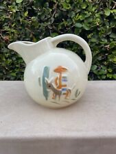 Vintage Porcelier Ball Pitcher with a Mexican theme picture