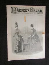 1887 July 16 HARPER'S BAZAR NY Fashion Newspaper v.XX #29 GD+ 2.5 picture