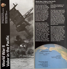 WWII VALOR in PACIFIC/PEARL HARBOR  NATIONAL PARK SERVICE UNIGRID BROCHURE OOP picture