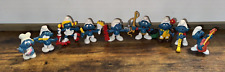 Smurf Figurine Lot Of 9--1970's-1980's picture