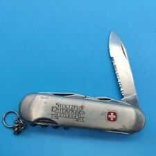 Wenger Serrated Traveler Swiss Army Knife Multi Tool STAINLESS STEEL SCALES picture