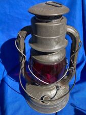 Vintage Dietz No 2 D-Lite Lantern with Red Loc Nob Patd. 12-4-23 Globe picture