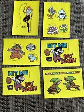 1969 Nintendo Game Tip Card Stickers, Lot Of 6 picture