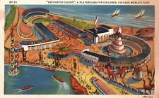 Vintage Postcard 1933 Enchanted Island A Playground for Children Chicago World's picture