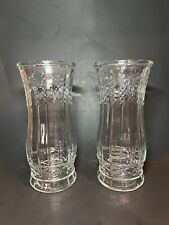 Brody Co. Glass Vase With Wheat Stalk Pattern, Selling As A Pair picture