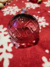 Vtg Very Heavy Ruby Glass Ornament picture