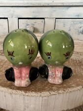 Vintage Anthropomorphic Watermelon Japan Salt & Pepper Shakers picture