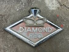 Vintage Diamond REO Truck Grill Badge Emblem Metal Original   picture