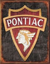 PONTIAC 30's METAL Tin SIGN Logo Gm Garage Man Cave Home wall  Decor #1940 picture