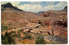 Salt River Bridge, Globe Arizona Hwy 60 Union 76 Oil Vintage Postcard AZ c1961 picture