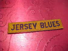 CERTIFIED W.W.2 JERSEY BLUES ARMORED BOTTOM PATCH ORIGINAL SNOW BACK NEW NO GLOW picture