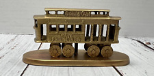 Vintage Brass San Francisco Cable Car Figure Made in India picture