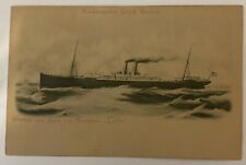 Postcard SS Comanche; Clyde Steamship Company  Bz picture