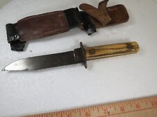 VINTAGE SHAPLEIGH'S USA HUNTING KNIFE WELL USED SEE PICS picture
