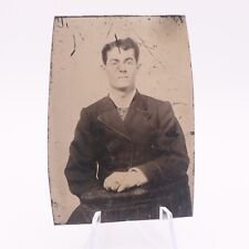 Antique Tintype Photo of Handsome Gentleman picture