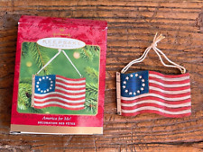Hallmark Keepsake American flag ornament picture