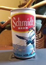 Vintage Schmidt Beer Can Pull Tab Ducks Bottom Opened picture