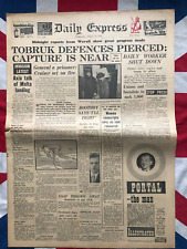 Original 1941 WW2 Newspaper Tobruk Attacked Tiger Moth Planes Robert Boothby MP picture