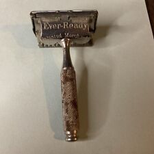 Vintage Ever-Ready Safety Razor Short Knurled Handle Patented March 24 1914 picture