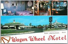 Wagon Wheel Motor Inn West Springfield Massachusetts Restaurant & Rooms Postcard picture