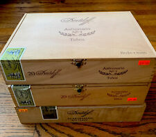 Davidoff Churchill Aniversario No 3 Tubos Cigar Box 10.25”x7”x2.5” picture