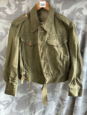 Original WW2 British Army Denim Battledress Jacket - Economy Pattern picture