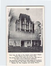 Postcard View from the East of the Interior of St. Pauls Chapel New York USA picture