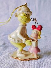 Lenox Grinch Who Stole Christmas Cindy Lou and the Grinch Too Ornament RARE FIND picture