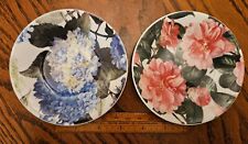 2 Unique Floral Decorative Plates Designed From Works At THE NATIONAL TRUST picture