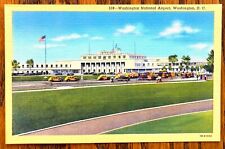 WASHINGTON, DC: National Airport, Terminal Streetside, Vintage Autos ca1941 picture