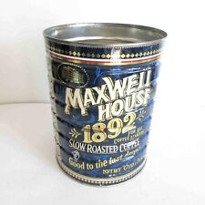 Maxwell House 1892 VTG COFFEE Tin HTF 2 lb 100th Anniv no lid 5x6.5 FREE SH picture