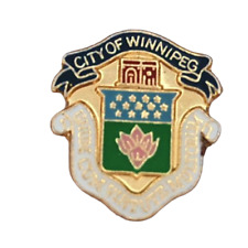 Vintage City of Winnipeg Canada Lapel Hat Pin picture