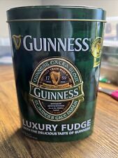 Guinness Ireland Collection Luxury Fudge Oval Shaped Green Tin Empty 6.5” Tall picture