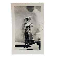 Vintage B & W Double Exposure 2 People Lady Man Blurry Unfocused Movement picture