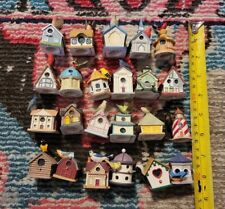 Huge lot of Lenox miniature birdhouses garden birdhouse miniatures mini tiny VTG picture