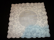 Appenzell Type Whitework Hankie Embroidered Handkerchief Bridal Wedding picture