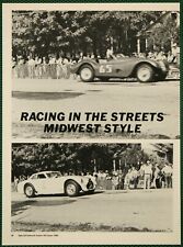 Street Racing Elkhart Lake WI pre Road America Vintage Pictorial Article 1984 picture