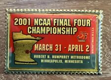 2001 NCAA FINAL FOUR BASKETBALL CHAMPIONSHIPS MINNEAPOLIS STAMP  PIN picture