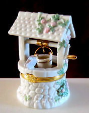 LENOX GARDEN WISHES TREASURY TRINKET WATER WELL  BOX with CHARM picture