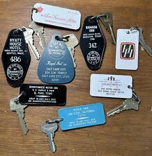 Vintage 1960s/70s Hotel Motel Room Keys & Fobs Mixed Lot Collection #2 picture