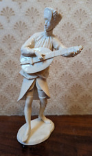 Vintage Nymphenburg Porcelain Musician Figurine Playing Lute Guitar Bohemian picture