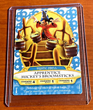 DISNEY SORCERERS OF THE MAGIC KINGDOM APPRENTICE MICKEYS BROOMSTICKS #1 CARD picture