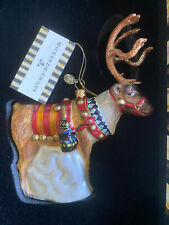NIB W Tag Mckenzie Childs Reindeer Ornament picture