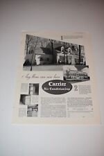 Vintage 1937 Carrier Air Conditioning ad. House & Garden Magazine picture